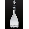 44 Oz. Lead Free Crystal Cylinder Decanter w/ Silver Stopper